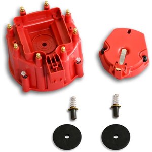 Pertronix Ignition - D4011 - HEI Distr Cap & Rotor Kit - Red