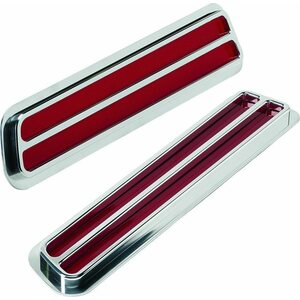 Billet Specialties - 61737 - 1969 Camaro Taillights Polished Slotted