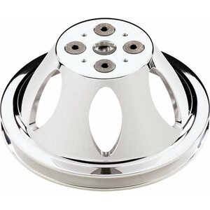 Billet Specialties - 80120 - Polished SBC 1 Groove Upper Pulley