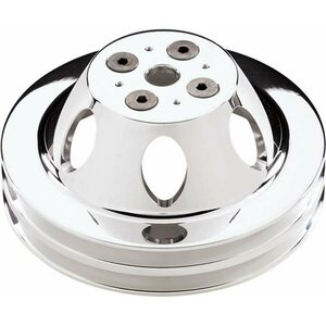 Billet Specialties - 80220 - Polished SBC 2 Groove Upper Pulley
