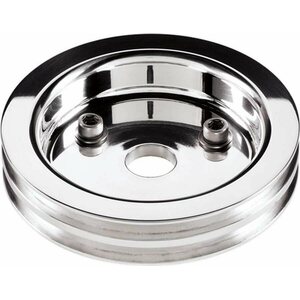 Billet Specialties - 81220 - Polished SBC 2 Groove Lower Pulley