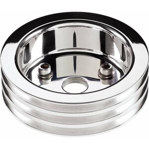 Billet Specialties - 81320 - Polished SBC 3 Groove Lower Pulley