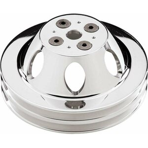 Billet Specialties - 82220 - Polished BBC 2 Groove Upper Pulley