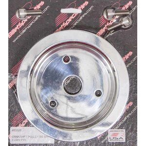 Billet Specialties - 83320 - Polished BBC 3 Groove Lower Pulley