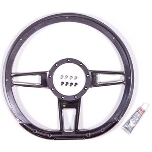 Billet Specialties - BC29409 - Steering Wheel Formula D-Shaped 14in Contrast