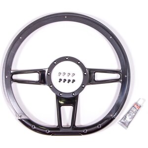 Billet Specialties - BLK29409 - Steering Wheel Formula D-Shaped 14in Black