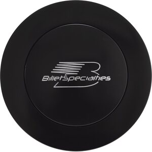 Billet Specialties - BLK32625 - Horn Button Large Black Billet Specialties Logo