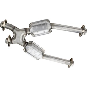 BBK Performance - 1638 - 2-1/2 Off-Road Mid Pipe w/Converters - GT/Cobra
