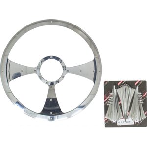 Billet Specialties - P34092 - Stiletto - Profile Steering Wheel 15.5in