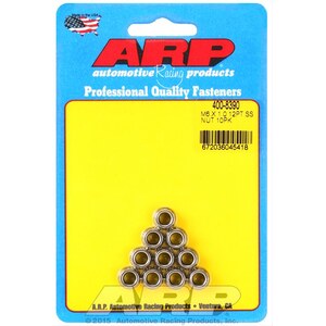 ARP - 400-8390 - 6mm x 1.00 12pt Nuts 10pk Stainless Steel