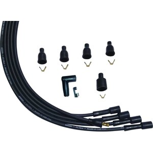 Moroso - 51004 - Ultra Plug Wire Set Universal 4-Cyl Black