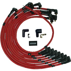 Moroso - 52526 - Ultra Plug Wire Set SBC Over V/C Red