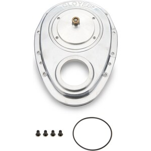 Cloyes - 9-226 - Aluminum Timing Cover - SBC Rocket Block