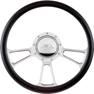 Billet Specialties - 30425 - Half Wrap Steering Wheel -Vin Tech