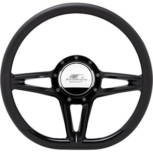 Billet Specialties - BLK29441 - Steering Wheel 14in D-Shape Victory Black