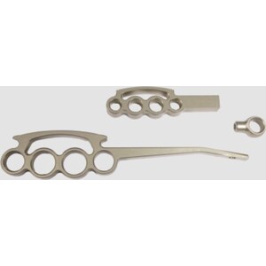 Ididit - 2500300060 - Billet Lever KIt Gold Anodized Grip Style