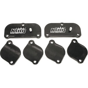 King Racing Products - 2100 - Exhaust Cover Kit Billet Spread Port