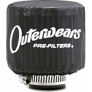 Outerwears - 10-1001-01 - Pre-Filter w/Top Black 4.5in Dia x 4in Tall