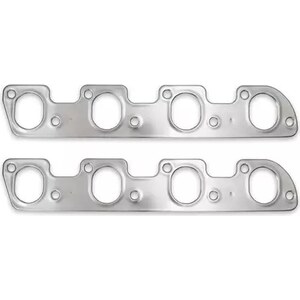 Patriot Exhaust - 66051 - Header Gaskets Seal-4-Good Ford 351C 2bbl 351-400M - Seal-4-Good - 1.940 x 1.650 in Oval Port - Multi-Layered Aluminum - Ford Cleveland / Modified