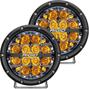 Rigid Industries - 36201 - LED Light 360 Series 6in Amber Spot Beam Pair