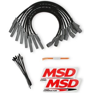 MSD - 31633 - 8.5mm Plug Wire Set Ford Raptor 10-15 6.2L Black