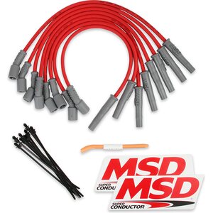MSD - 31639 - 8.5mm Plug Wire Set Ford Raptor 10-15 6.2L Red