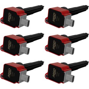 MSD - 82606 - Coils 6pk Ford Eco-Boost 2.7 V6   Red