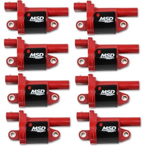 MSD - 82688 - Coil Red Round GM V8 2014-Up 8pk