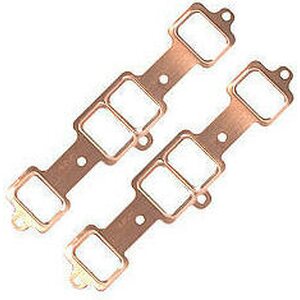 SCE Gaskets - 4079 - Olds 350-455 Copper Exhaust Gaskets - Pro Copper - 1.470 x 2.100 in Stock Port - Copper - Oldsmobile V8