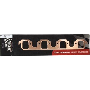 SCE Gaskets - 4135 - Ford 460 Copper Exhaust Gaskets - Pro Copper - 1.750 in Round Port - Copper - Big Block Ford