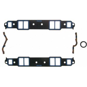 Fel-Pro - 1205 S-3 - Intake Manifold Gasket - 0.065 in Thick - 1.280 x 2.090 in Rect Port - SBC