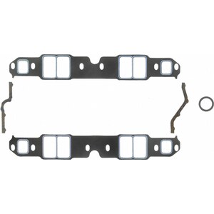 Fel-Pro - 1209 - Intake Manifold Gasket - 0.060 in Thick - Composite - 1.380 x 2.380 in Rect Port - SBC
