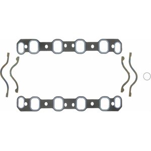 Fel-Pro - 1240 - Intake Manifold Gasket - 0.060 in Thick - Composite - 1.500 x 2.120 in Rect Port - Ford Cleveland / Modified
