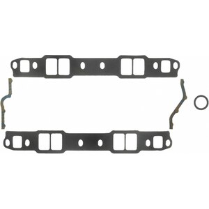 Fel-Pro - 1245 - Intake Manifold Gasket - 0.120 in Thick - Composite - 1.250-1.900 x 1.400-2.300 in Port - Cut to Fit - SBC