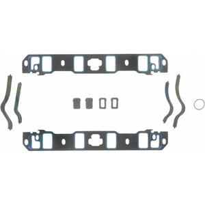 Fel-Pro - 1250 - Intake Manifold Gasket - 0.060 in Thick - Composite - 1.200 x 2.000 in Rect Port - SBF