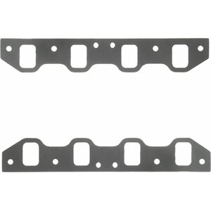 Fel-Pro - 1253-2 - Intake Manifold Gasket - 0.045 in Thick - Composite - 1.350 x 1.950 in Rect Port - SBF