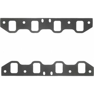 Fel-Pro - 1253-3 - Intake Manifold Gasket - 0.060 in Thick - Composite - 1.350 x 1.950 in Rect Port - SBF