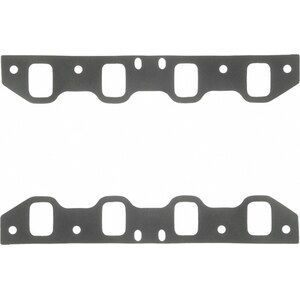 Fel-Pro - 1253-5 - Intake Manifold Gasket - 0.120 in Thick - Composite - 1.350 x 1.950 in Rect Port - SBF