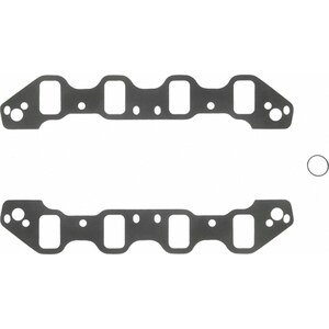 Fel-Pro - 1265 - Intake Manifold Gasket - 0.060 in Thick - Composite - 1.350-1.830 x 2.220 in Port - Cut to Fit - SBF