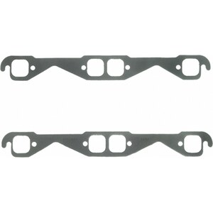 Fel-Pro - 1404 - SB Chevy Exhaust Gaskets SQUARE PORTS STOCK SIZE - 1.500 in Square Port - Steel Core Laminate - Small Block Chevy