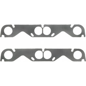 Fel-Pro - 1407 - SB Chevy Exhaust Gaskets HOOKER & STAHL - 1.810 in Round Port - Steel Core Laminate - Small Block Chevy