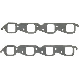 Fel-Pro - 1410 - BB Chevy Exhaust Gaskets SQUARE PORTS - 1.880 in Square Port - Steel Core Laminate - Big Block Chevy