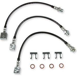 REKUDO - RK402-2 - Stainless Steel Brake Hose Kit Rear