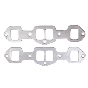 Remflex - 11-001 - Exhaust Gaskets Olds V8 307-350 & 400-455 - 1.440 x 1.938 in Rectangular Port - Graphite - Oldsmobile V8