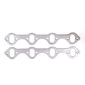 Remflex - 3004 - Exhaust Gaskets SBF Oval Port - 1.125 x 1.843 in Oval Port - Graphite - Small Block Ford