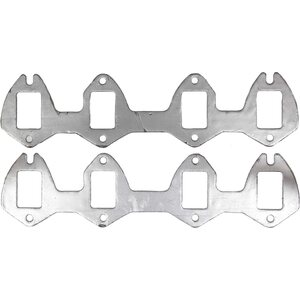 Remflex - 3008 - Exhaust Gaskets BBF FE Stock Manifolds - 1.562 x 2.312 in Rectangular Port - Graphite - Ford FE-Series