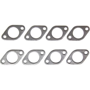 Remflex - 3049 - Exhaust Gasket Ford V8 L Head 221/239 39-53 - 1.687 in Round Port - Graphite - Ford Flathead - Set of 8