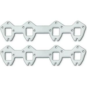 Remflex - 3050 - Exhaust Gasket Set BBF FE  332-428 - 1.500 x 1.813in Square Port - Graphite - 16 Bolt - Weld Bead Header - Ford FE-Series