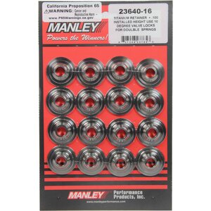 Manley - 23640-16 - 10 Deg Titanium Retainer +.100