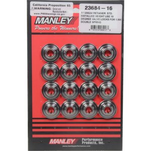 Manley - 23684-16 - 1.500 TI Valve Spring Retainers 10-Degree